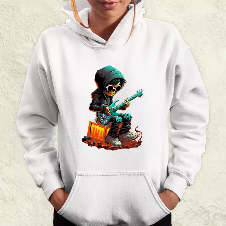 Gitáros srác v3 női pulóver