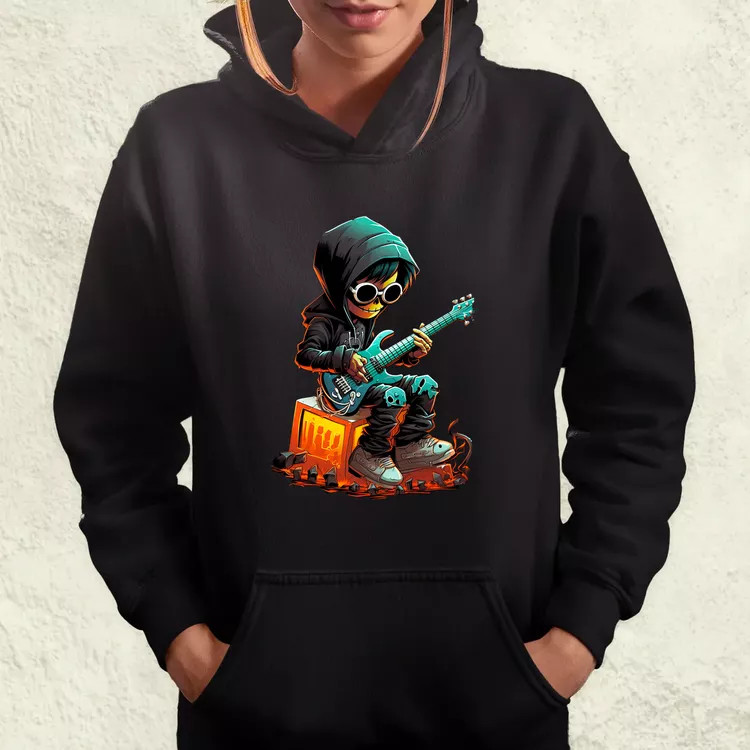 Gitáros srác v3 női pulóver