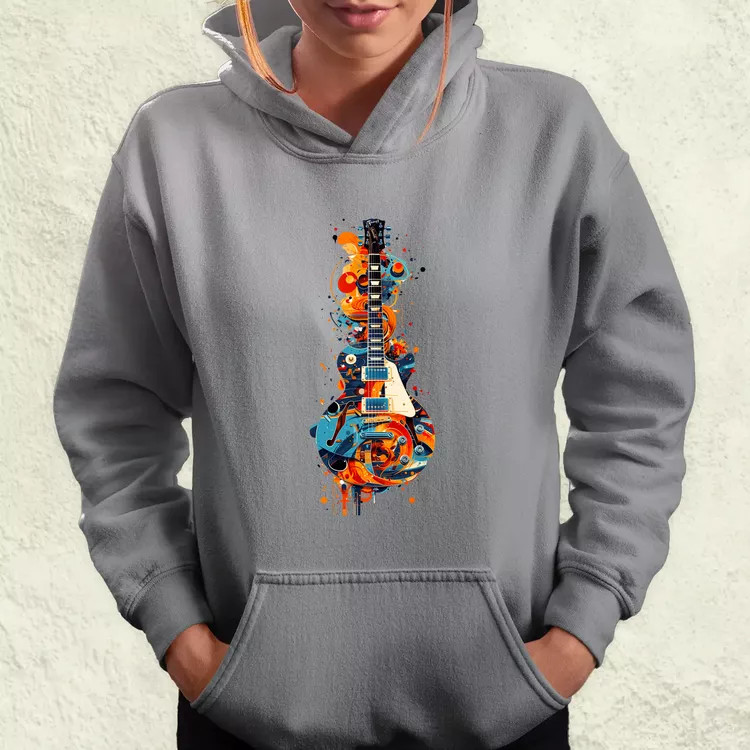Graffiti gitár v1 női pulóver