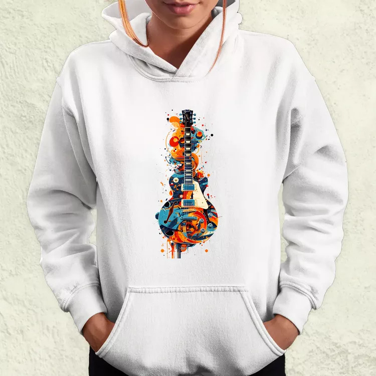 Graffiti gitár v1 női pulóver