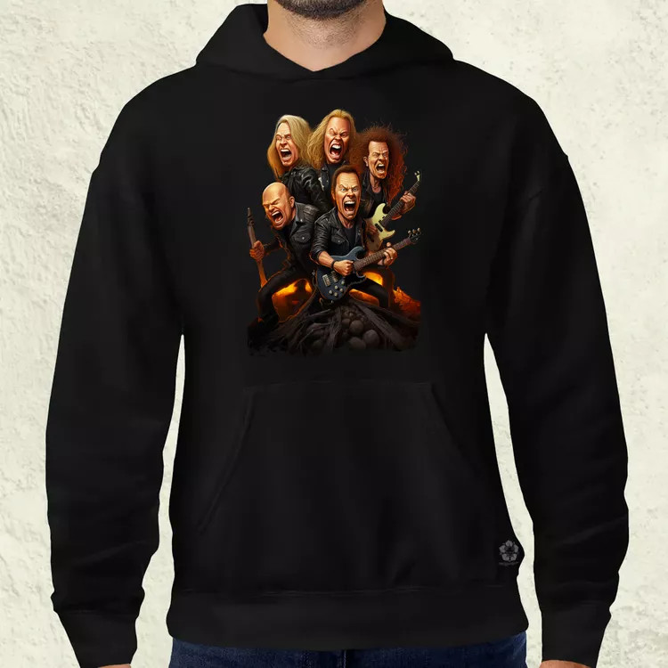 Metallica karikatúra v1 férfi pulóver