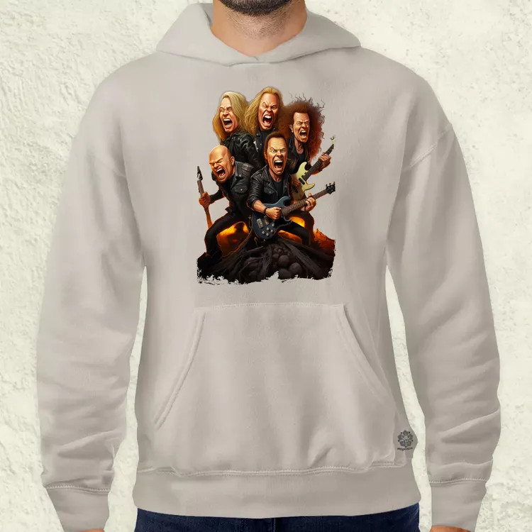 Metallica karikatúra v1 férfi pulóver
