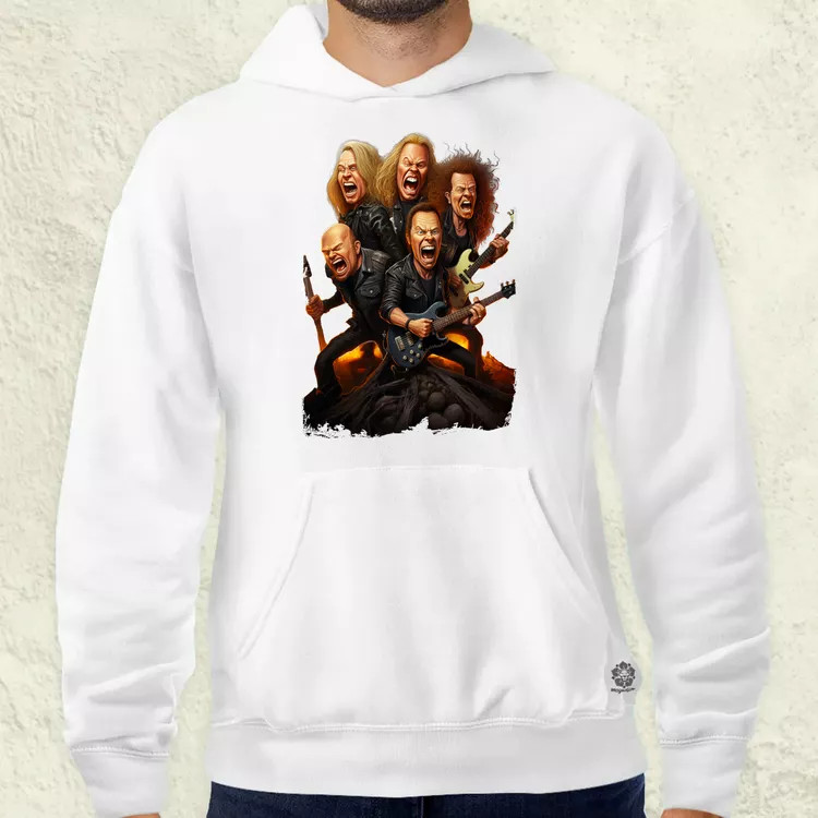 Metallica karikatúra v1 férfi pulóver