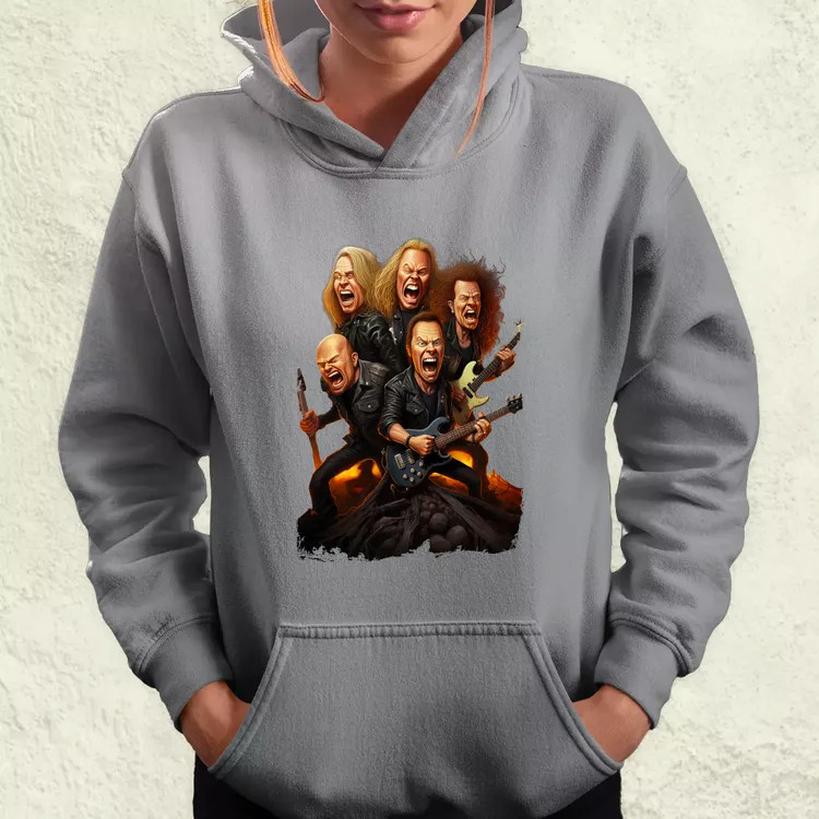 Metallica karikatúra v1 női pulóver