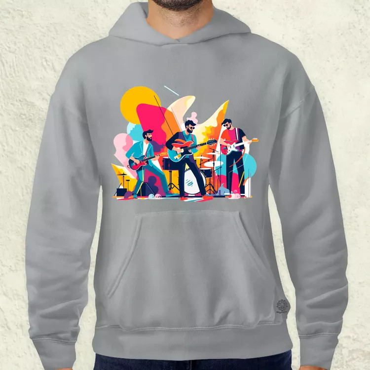 Minimalista funky banda v1 férfi pulóver