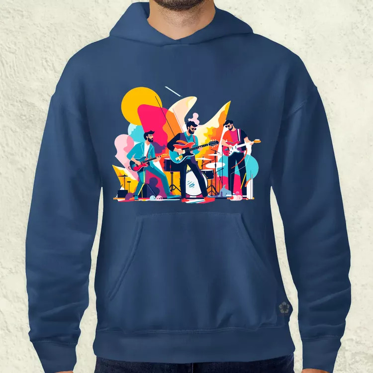 Minimalista funky banda v1 férfi pulóver