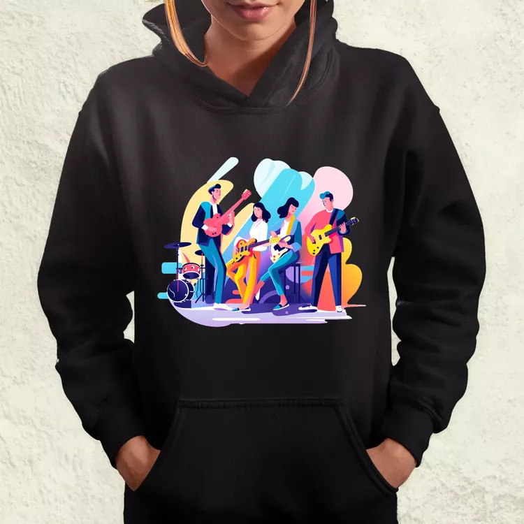 Minimalista funky banda v2 női pulóver