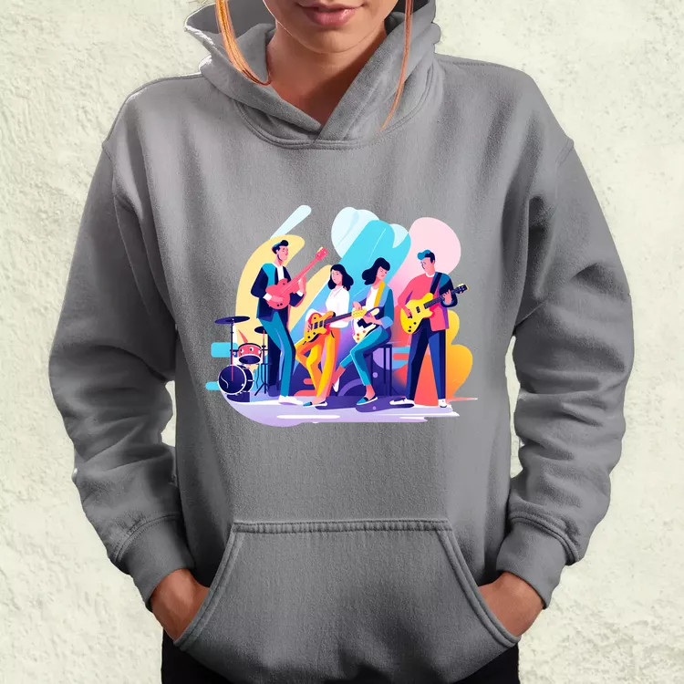 Minimalista funky banda v2 női pulóver