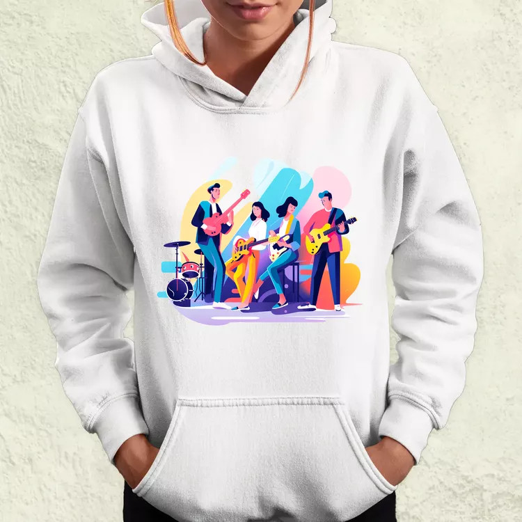 Minimalista funky banda v2 női pulóver