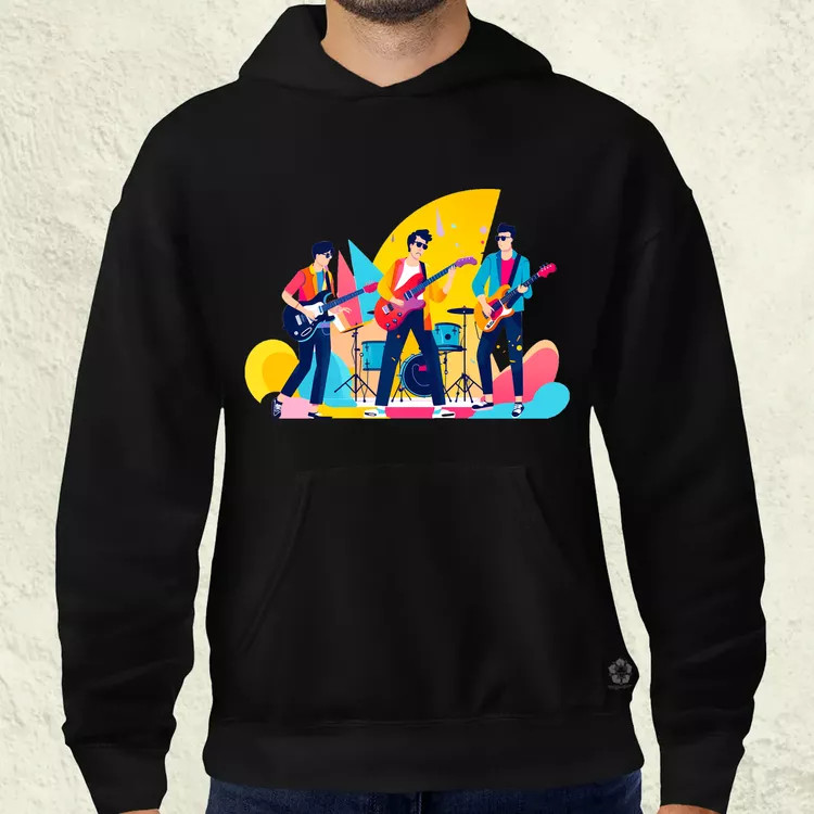 Minimalista funky banda v4 férfi pulóver