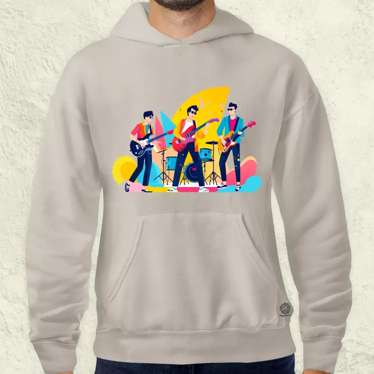 Minimalista funky banda v4 férfi pulóver