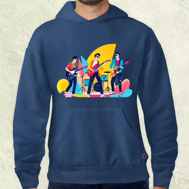 Minimalista funky banda v4 férfi pulóver