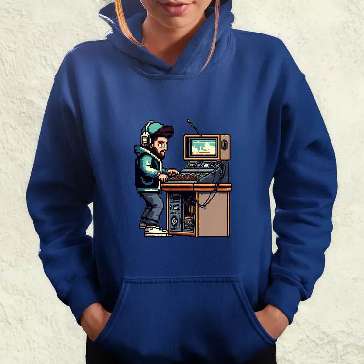 Pixelart DJ v1 női pulóver