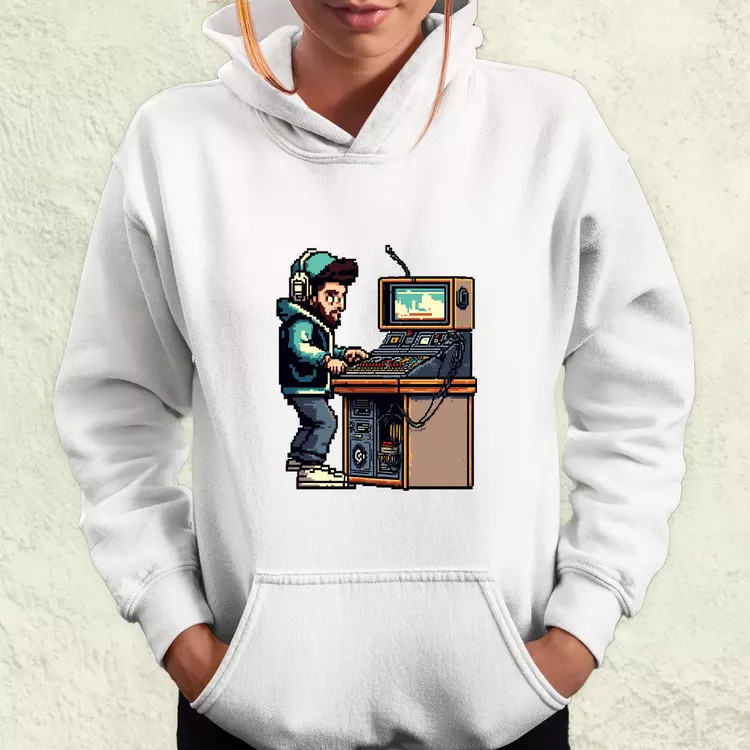 Pixelart DJ v1 női pulóver