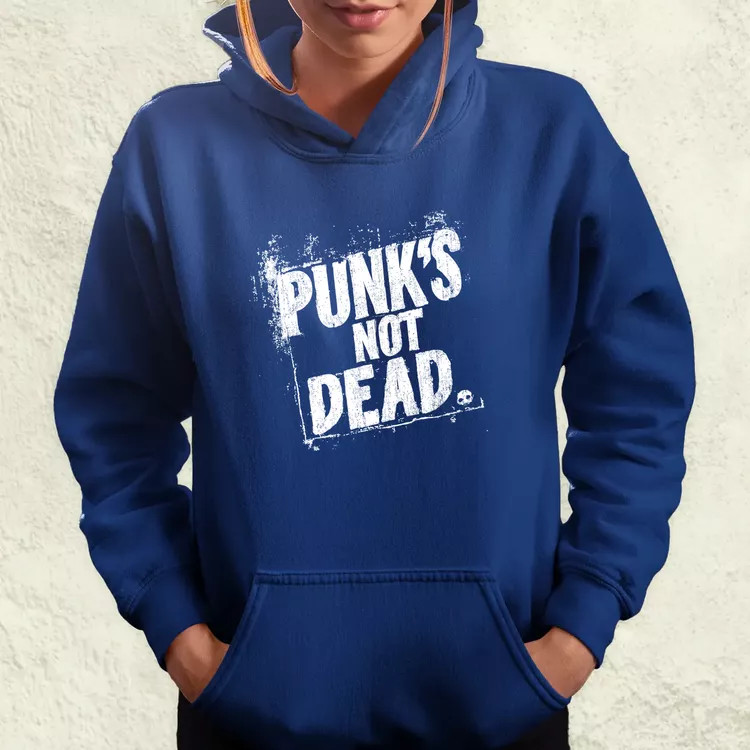 PUNK'S NOT DEAD fehér női pulóver