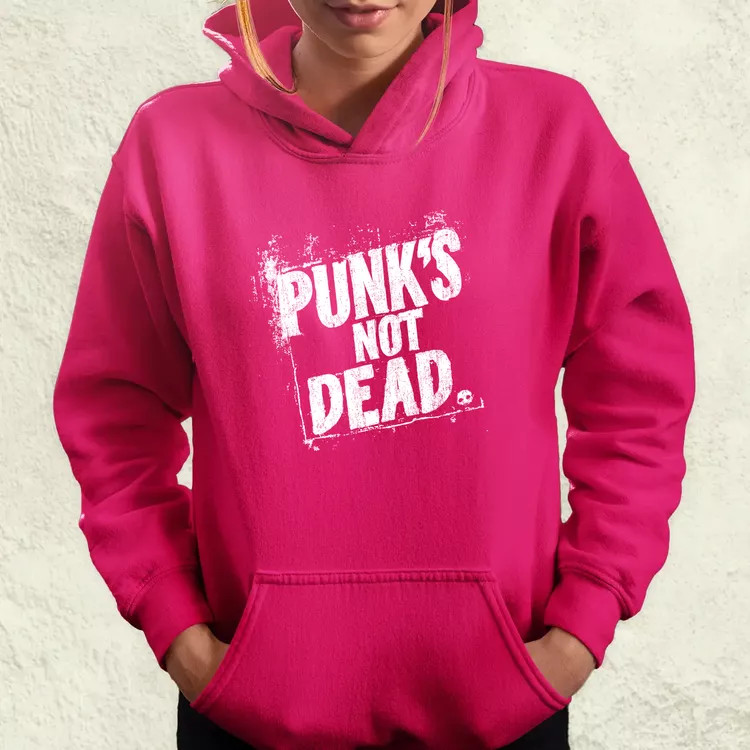 PUNK'S NOT DEAD fehér női pulóver
