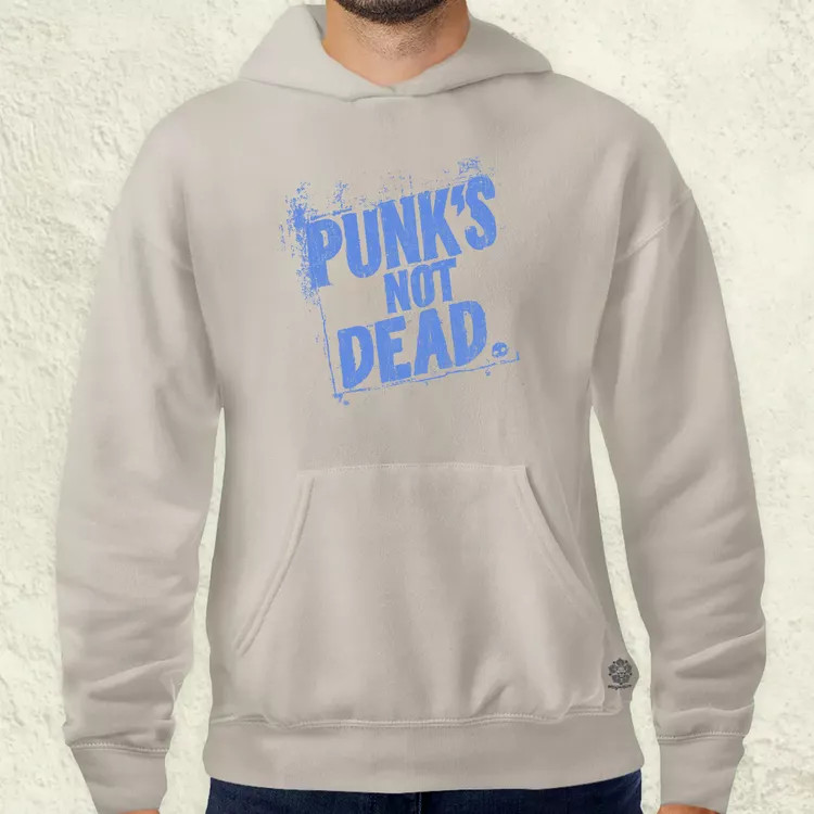 PUNK'S NOT DEAD lila férfi pulóver