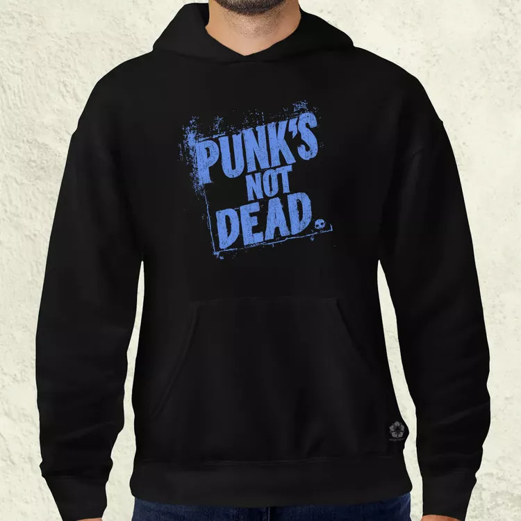 PUNK'S NOT DEAD lila férfi pulóver