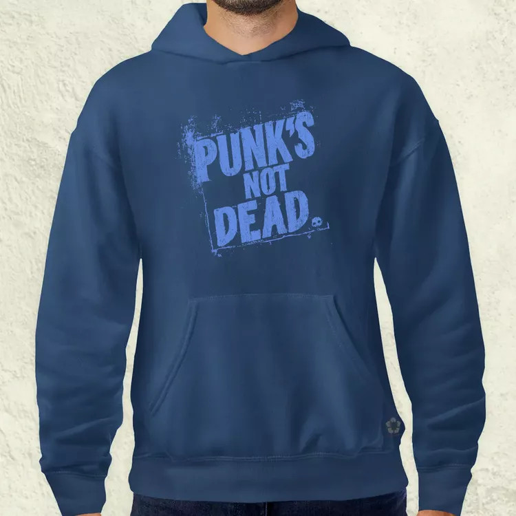 PUNK'S NOT DEAD lila férfi pulóver