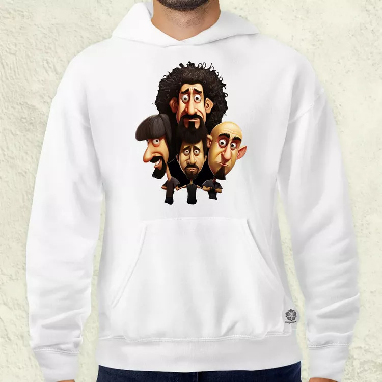 System of a Down karikatúra v3 férfi pulóver