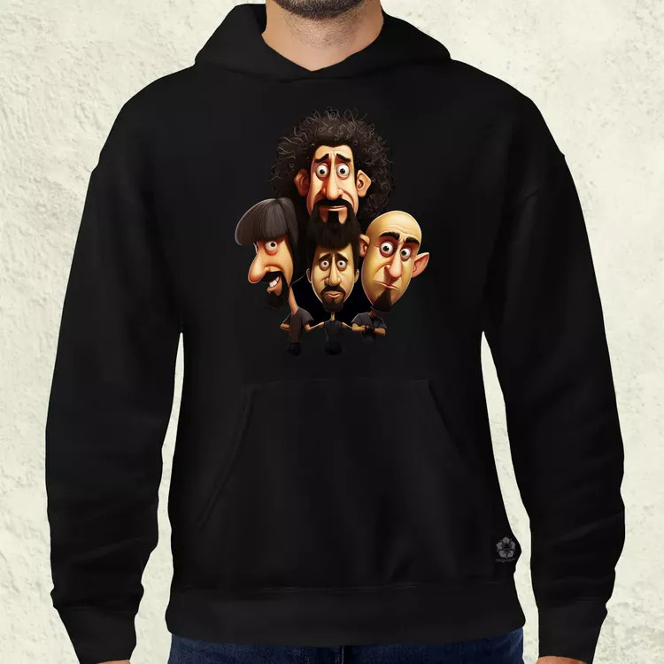 System of a Down karikatúra v3 férfi pulóver
