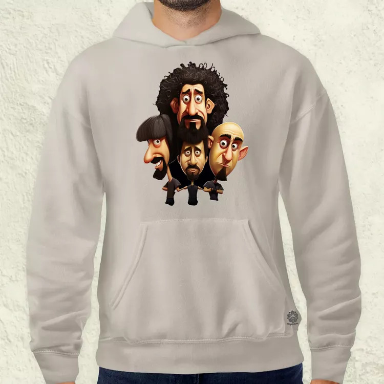 System of a Down karikatúra v3 férfi pulóver