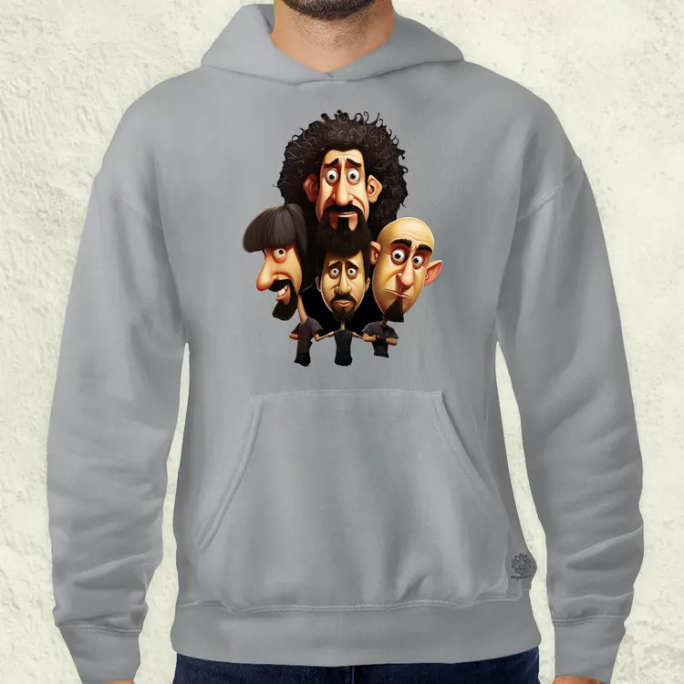 System of a Down karikatúra v3 férfi pulóver