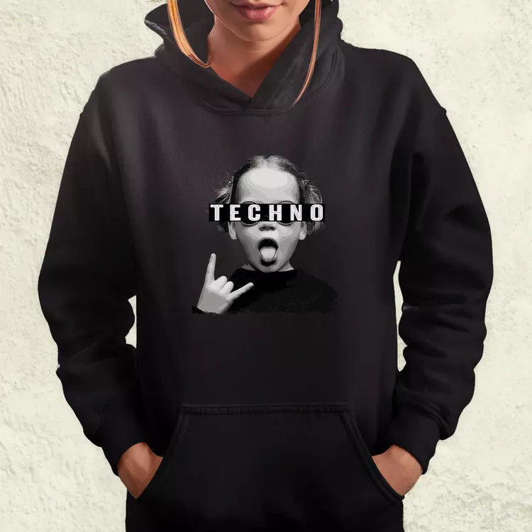 Techno lány női pulóver