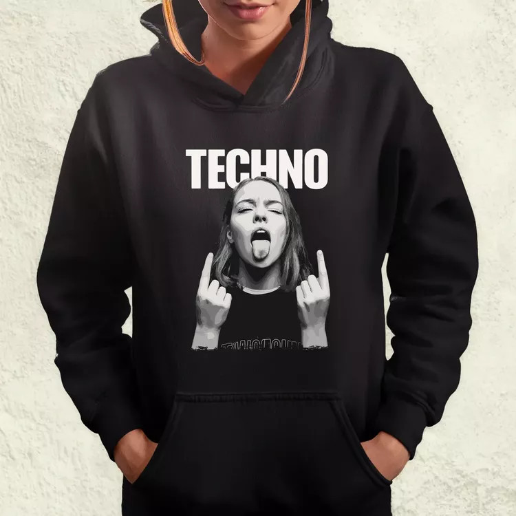 Techno női pulóver