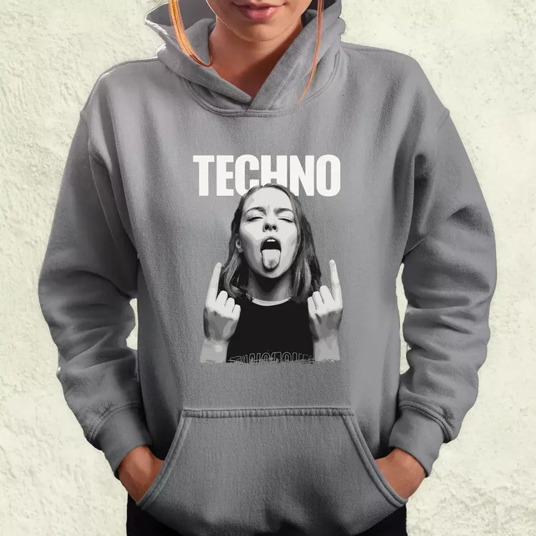 Techno női pulóver