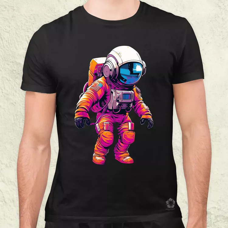 Pixelart asztronauta v1 férfi póló