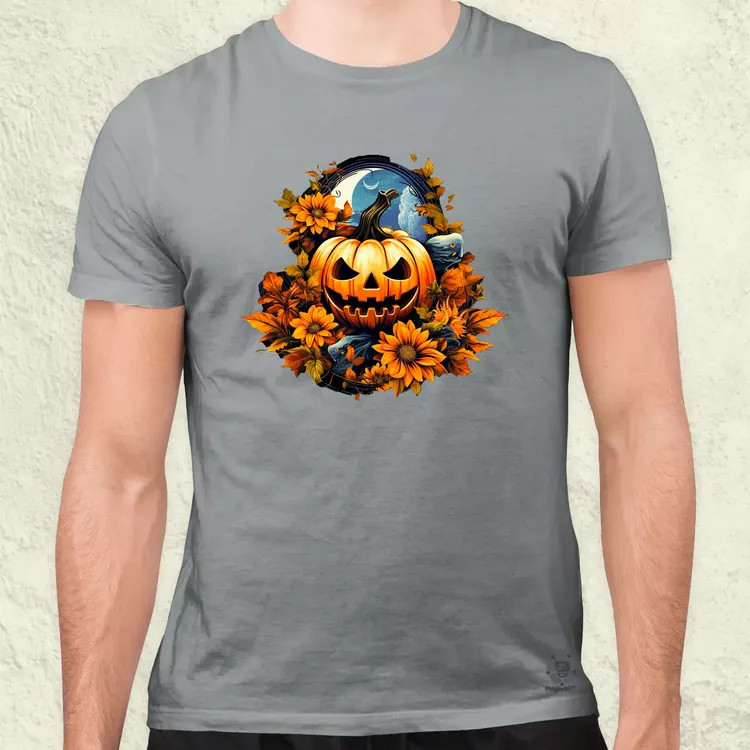 Halloween tök v3 férfi póló