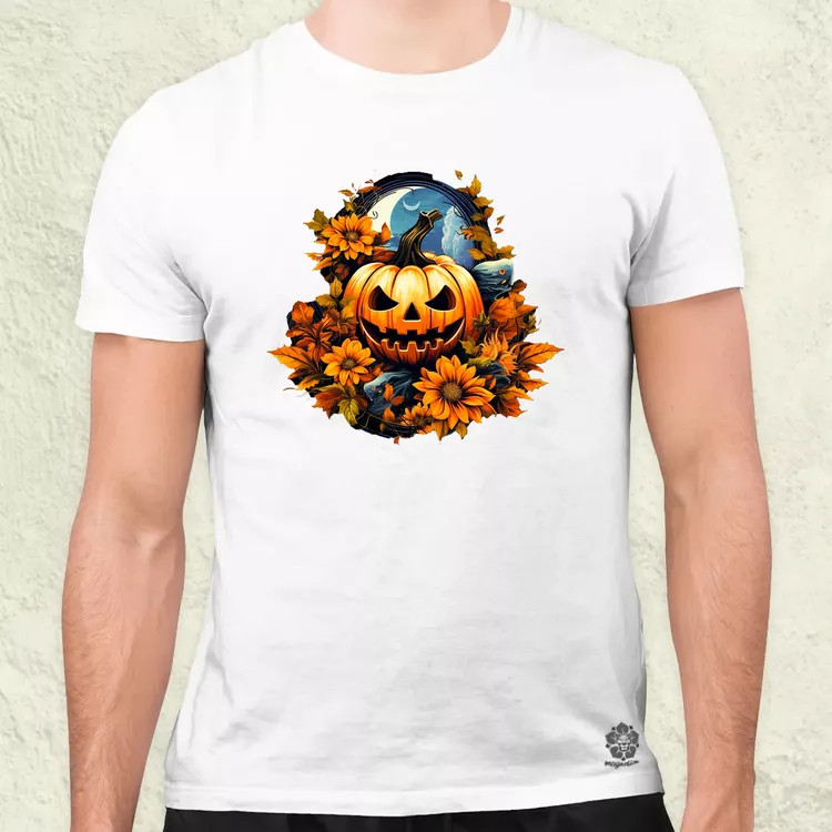 Halloween tök v3 férfi póló