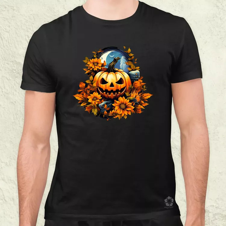 Halloween tök v3 férfi póló