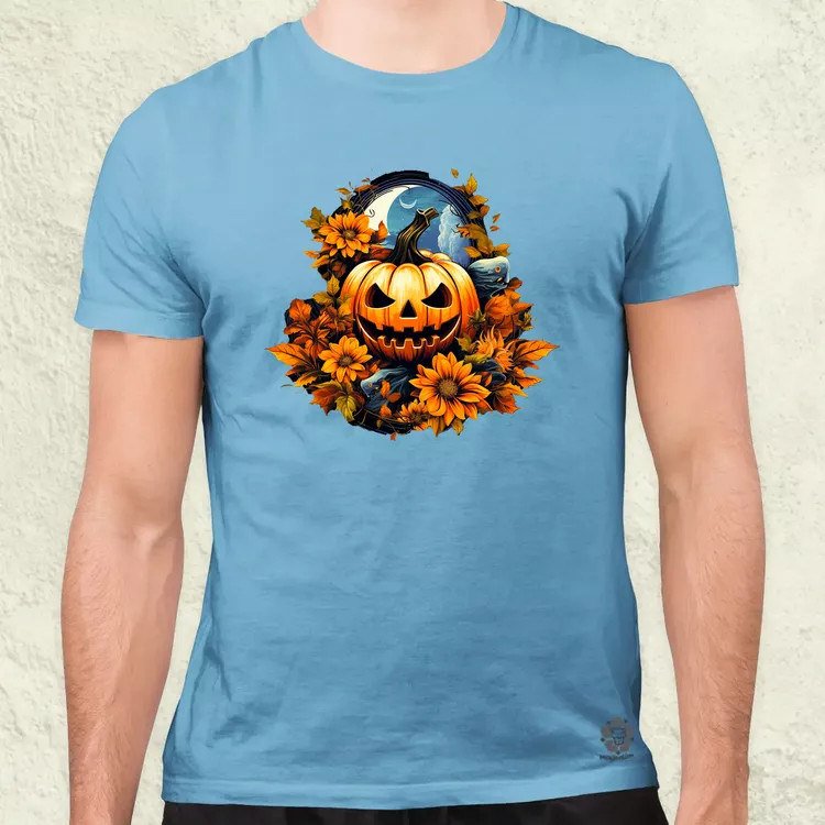 Halloween tök v3 férfi póló