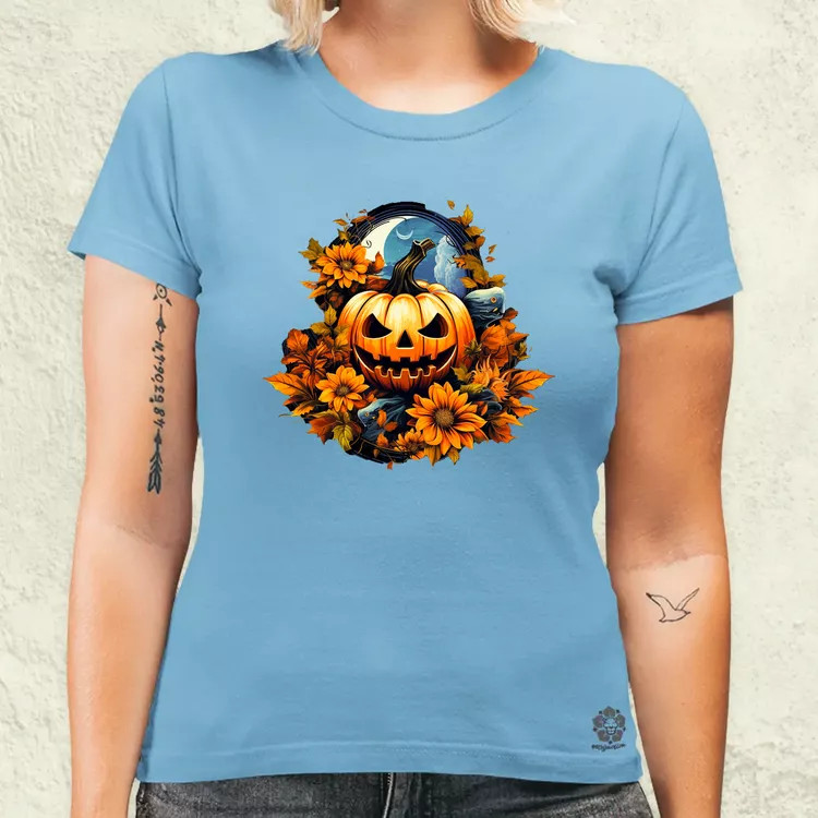 Halloween tök v3 női póló