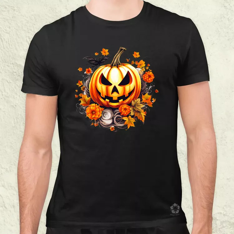 Halloween tök v4 férfi póló
