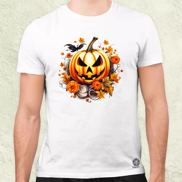 Halloween tök v4 férfi póló