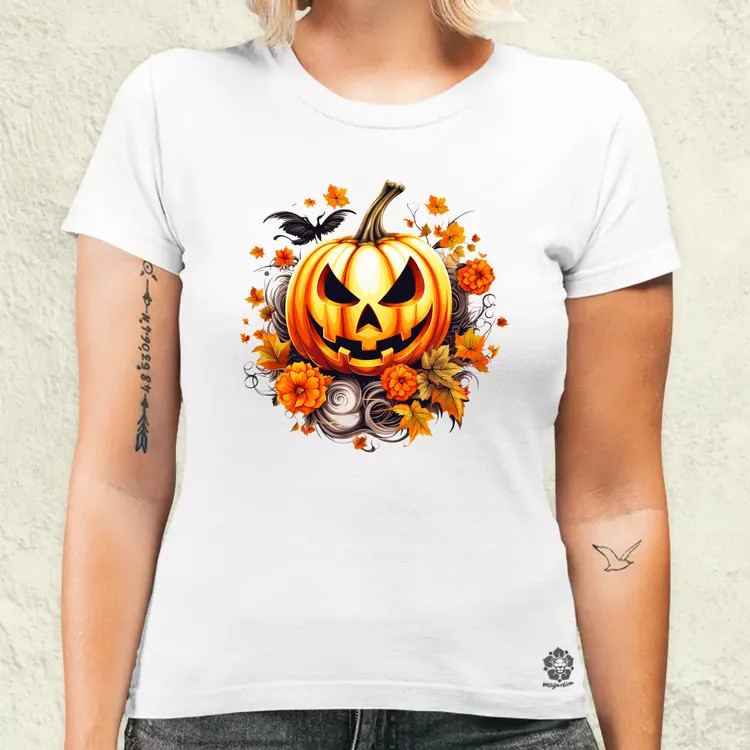 Halloween tök v4 női póló