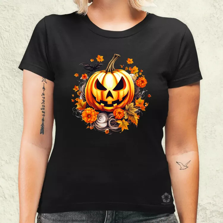 Halloween tök v4 női póló