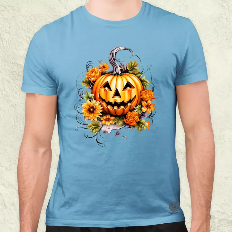 Halloween tök v6 férfi póló