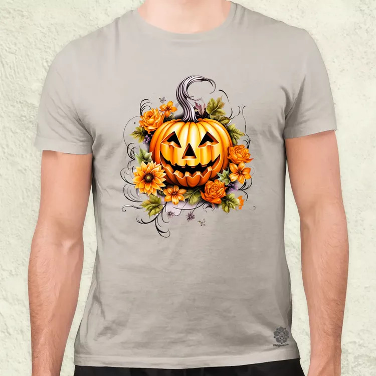 Halloween tök v6 férfi póló