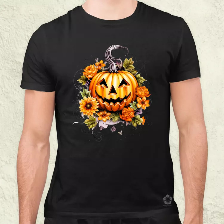 Halloween tök v6 férfi póló