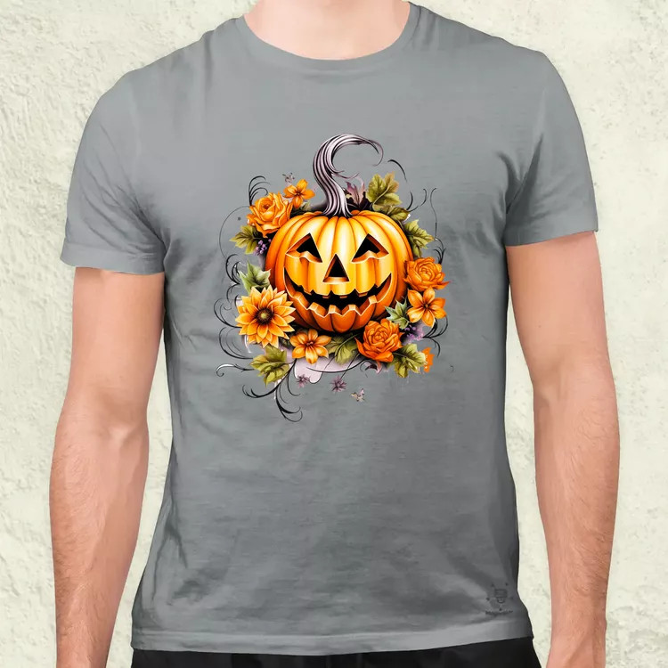 Halloween tök v6 férfi póló