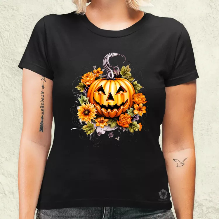 Halloween tök v6 női póló
