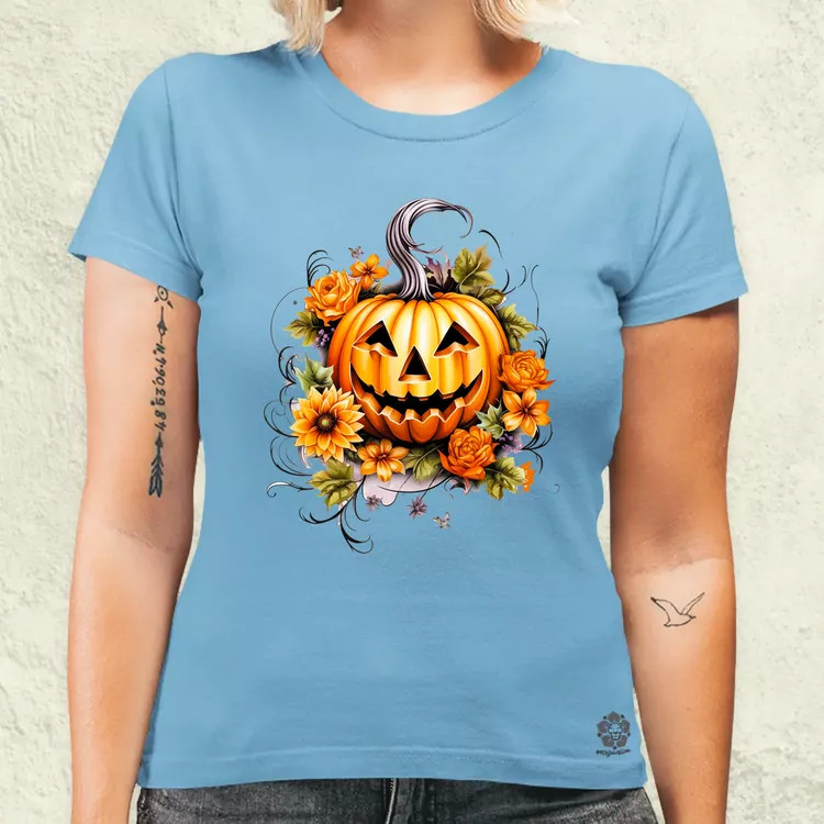 Halloween tök v6 női póló