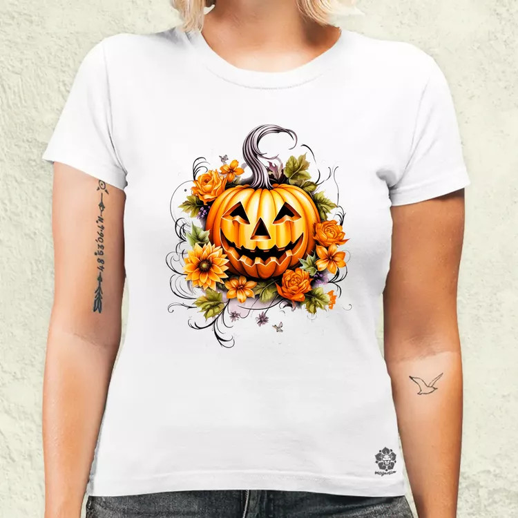 Halloween tök v6 női póló
