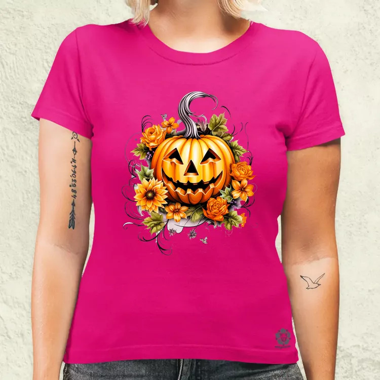 Halloween tök v6 női póló