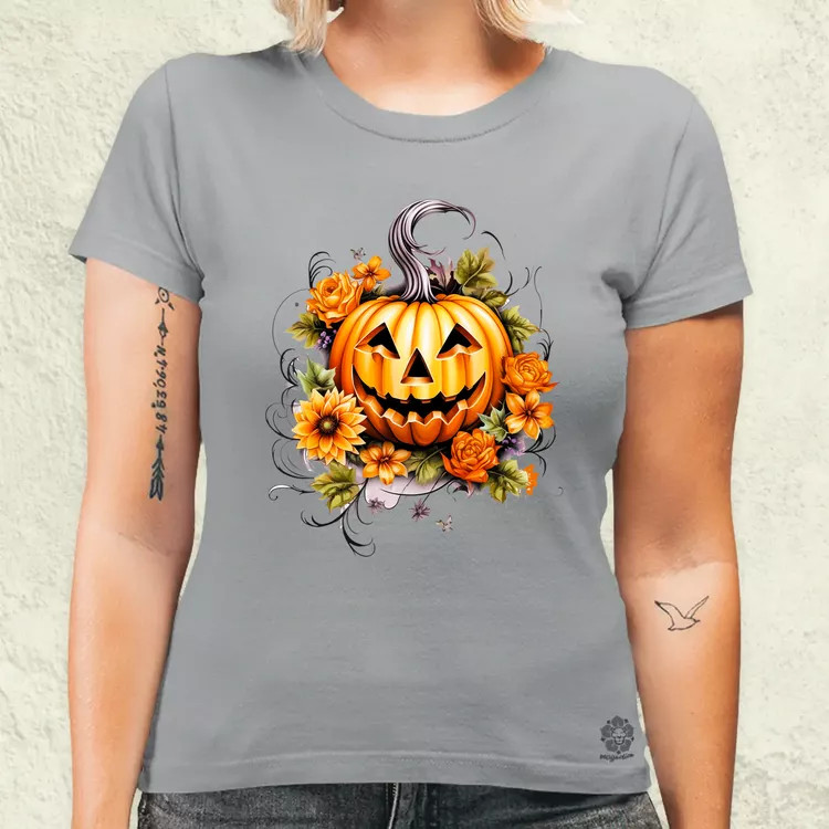 Halloween tök v6 női póló