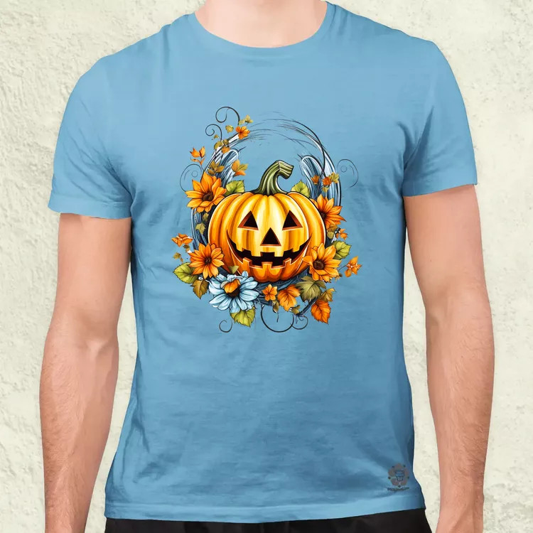 Halloween tök v7 férfi póló